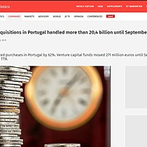 Mergers and acquisitions in Portugal handled more than 20,4 billion until September